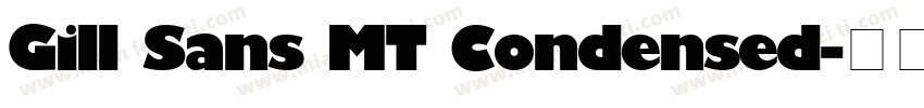 Gill Sans MT Condensed字体转换